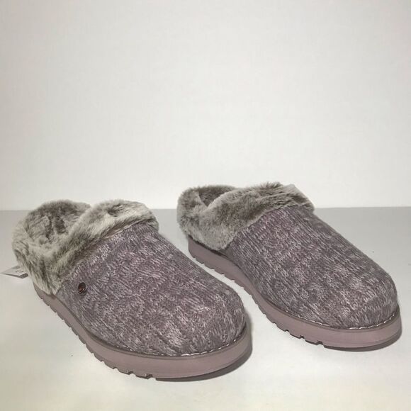 Skechers Ice Angel Sweater Knit Faux Fur Slippers - Picture 2 of 8